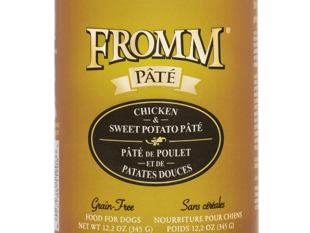 Fromm Chicken & Sweet Potato Pate Grain-Free Canned Dog Food 12.2oz Online