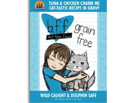 Weruva BFF OMG Tuna & Chicken Charm Me Dinner in Gravy Wet Cat Food Pouches 3 oz Online Hot Sale