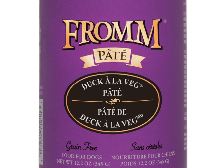 Fromm Duck A La Veg Pate Canned Dog Food 12.2oz Online Sale