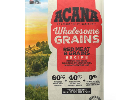 Acana Wholesome Grains Red Meat Recipe Dry Dog Food Hot on Sale