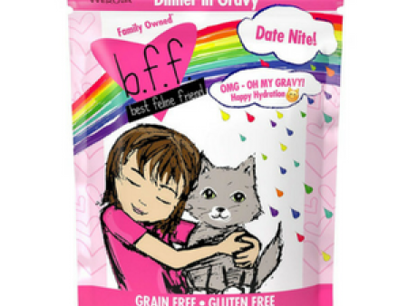 Weruva BFF OMG Duck & Salmon Date Night! Dinner in Gravy Wet Cat Food Pouches 2.8 oz Online