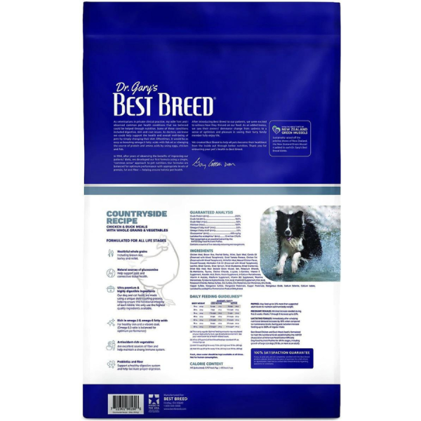 Dr. Gary s Best Breed Holistic Countryside Recipe Dry Dog Food Fashion