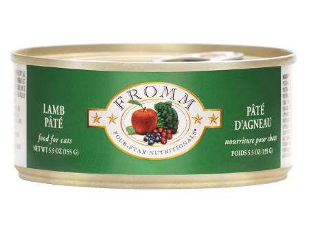 Fromm Four-Star Lamb Pate Canned Cat Food 5.5oz Fashion