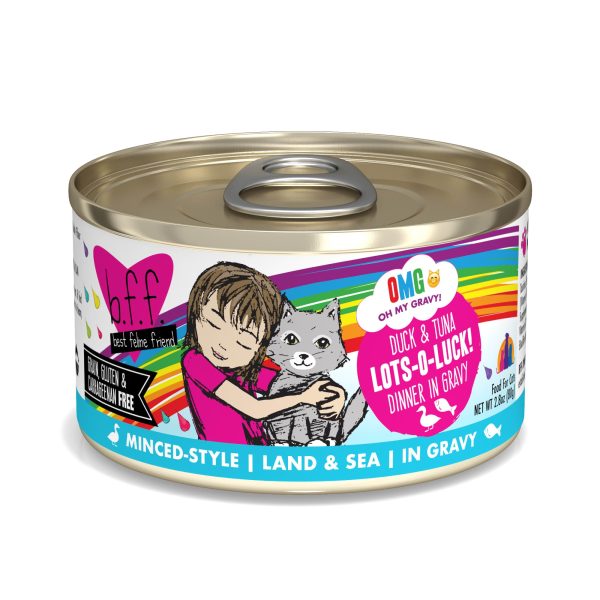 Weruva BFF OMG Beef & Salmon Best Day Eva! Dinner in Gravy Wet Canned Cat Food Online Sale