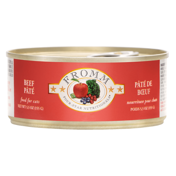 Fromm Four-Star Beef Pate Canned Cat Food 5.5oz Sale