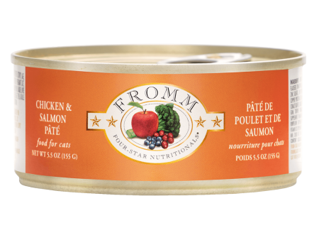 Fromm Four-Star Chicken & Salmon Pate Canned Cat Food, 5-oz Online Sale