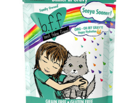 Weruva BFF OMG Chicken & Tuna Seeya Sooner! Dinner in Gravy Wet Cat Food Pouches 2.8 oz Discount