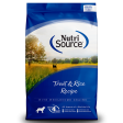 NutriSource Adult Trout & Rice Formula Dry Dog Food Sale