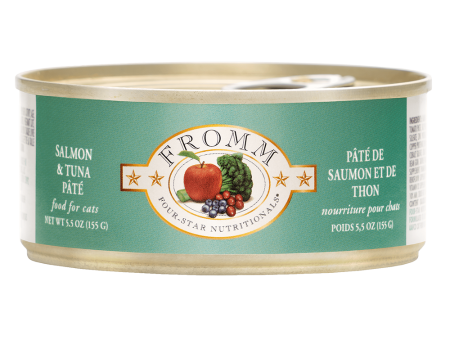 Fromm Four-Star Salmon & Tuna Pate Canned Cat Food 5.5oz Sale