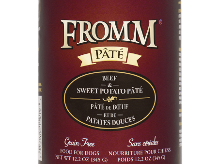 Fromm Beef & Sweet Potato Pate Grain-Free Canned Dog Food 12.2oz Discount