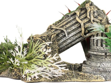 Blue Ribbon Pet Products-Exotic Environments Ancient Column Ruins W- Plants Hot on Sale