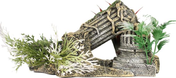 Blue Ribbon Pet Products-Exotic Environments Ancient Column Ruins W- Plants Hot on Sale