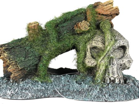 Blue Ribbon Pet Products-Exotic Environments Skull With Moss Discount