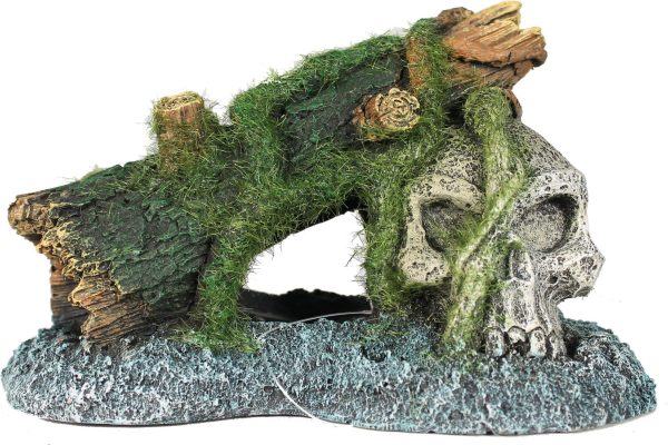 Blue Ribbon Pet Products-Exotic Environments Skull With Moss Discount