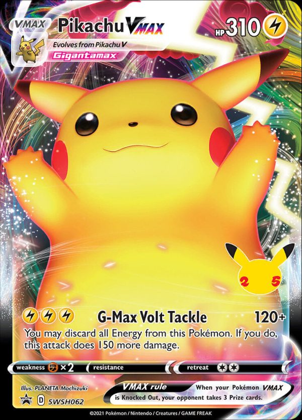 Pikachu VMAX (SWSH062) (Celebrations) [Sword & Shield: Black Star Promos] Online Hot Sale