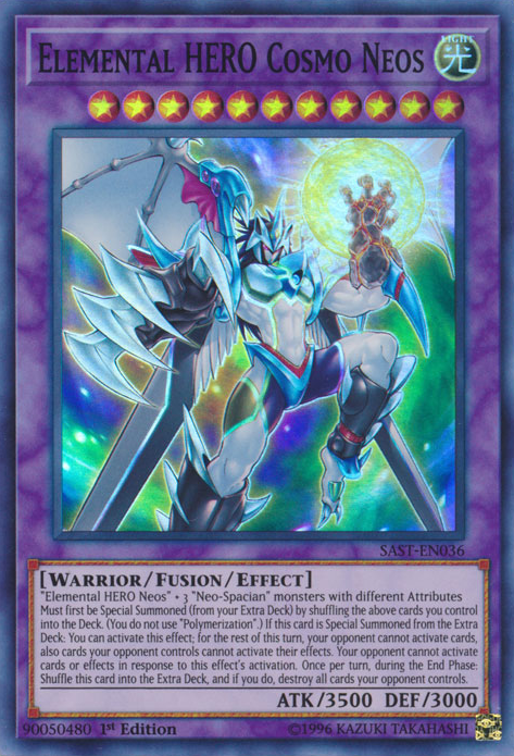 Elemental HERO Cosmo Neos [SAST-EN036] Super Rare Hot on Sale