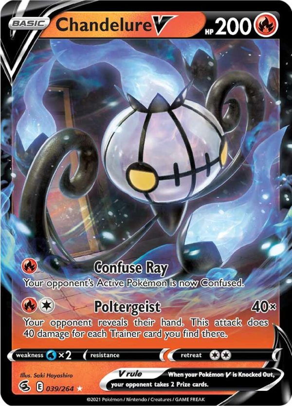 Chandelure V (039 264) [Sword & Shield: Fusion Strike] on Sale