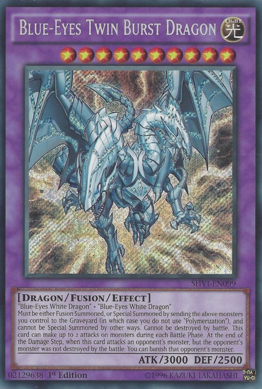 Blue-Eyes Twin Burst Dragon [SHVI-EN099] Secret Rare on Sale