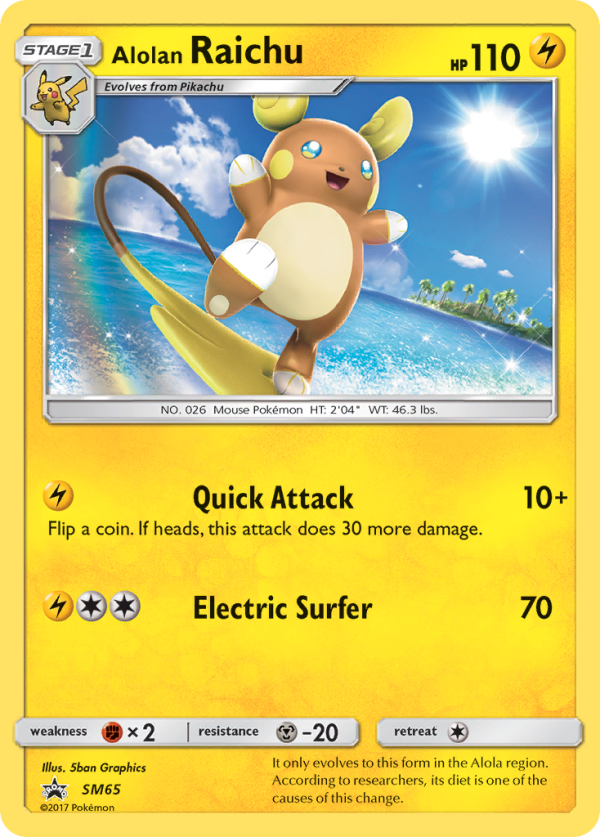 Alolan Raichu (SM65) [Sun & Moon: Black Star Promos] Supply