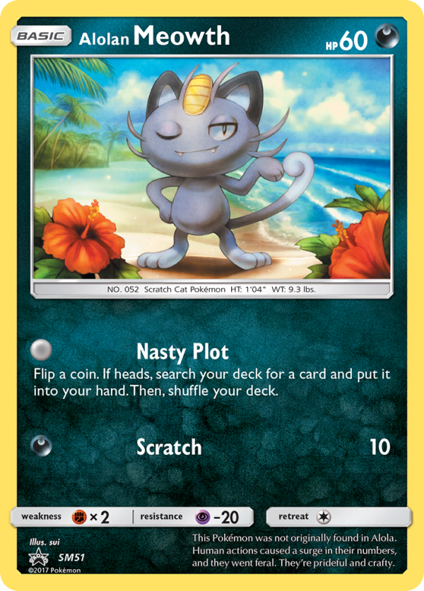 Alolan Meowth (SM51) [Sun & Moon: Black Star Promos] For Cheap