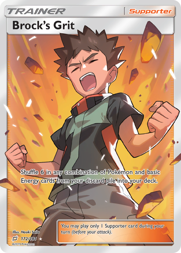 Brock s Grit (172 181) [Sun & Moon: Team Up] Hot on Sale