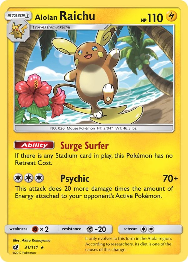 Alolan Raichu (31 111) (Theme Deck Exclusive) [Sun & Moon: Crimson Invasion] For Cheap