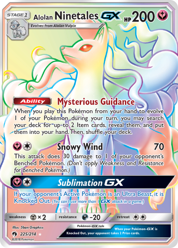 Alolan Ninetales GX (225 214) [Sun & Moon: Lost Thunder] Sale