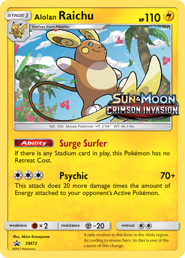 Alolan Raichu (SM72) (Prerelease Promo) [Sun & Moon: Black Star Promos] Online now