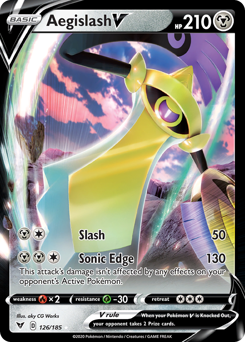 Aegislash V (126 185) [Sword & Shield: Vivid Voltage] Supply