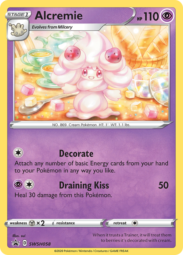 Alcremie (SWSH058) [Sword & Shield: Black Star Promos] For Sale