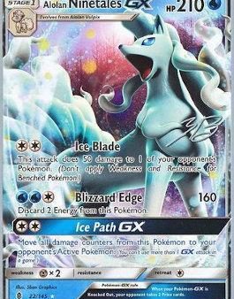 Alolan Ninetales GX (22 145) (Ice Path FTW - Zachary Bokhari) [World Championships 2017] Fashion