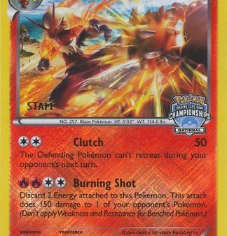 Blaziken (14 111) (Staff National Championship Promo) [XY: Furious Fists] Online Hot Sale