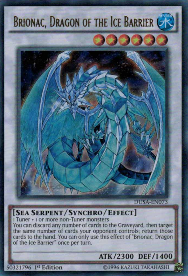 Brionac, Dragon of the Ice Barrier [DUSA-EN073] Ultra Rare For Cheap