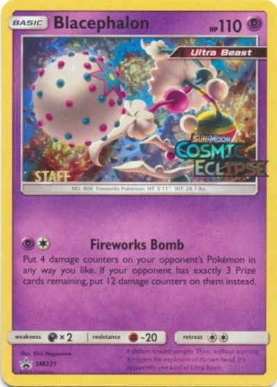 Blacephalon (SM221) (Staff Prerelease Promo) [Sun & Moon: Black Star Promos] on Sale