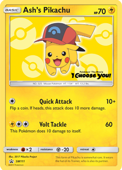 Ash s Pikachu (SM111) [Sun & Moon: Black Star Promos] For Discount