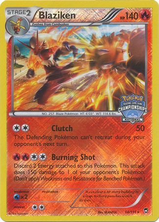 Blaziken (14 111) (National Championship Promo) [XY: Furious Fists] Discount