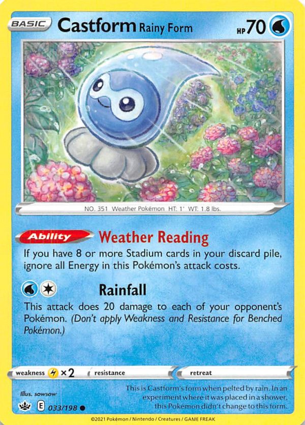 Castform Rainy Form (033 198) [Sword & Shield: Chilling Reign] Online now