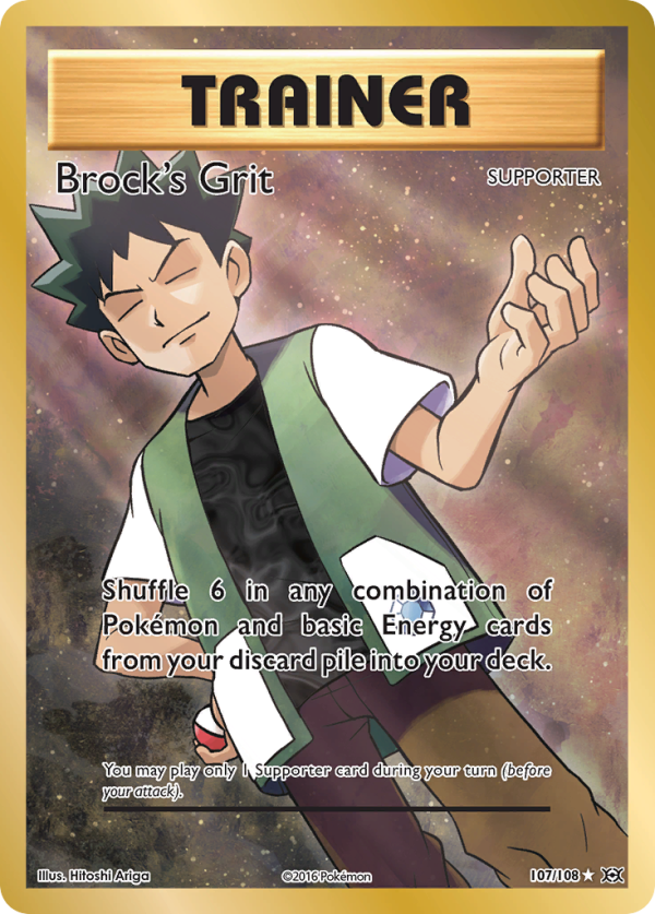 Brock s Grit (107 108) [XY: Evolutions] Online Sale