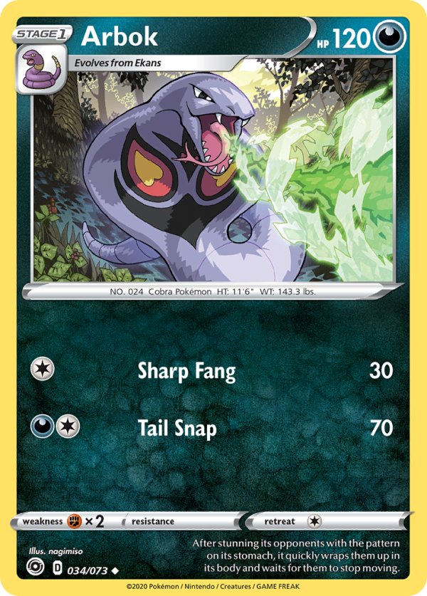 Arbok (034 073) [Sword & Shield: Champion s Path] For Discount