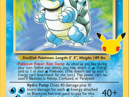 Blastoise (2 102) [Celebrations: 25th Anniversary - Classic Collection] Discount