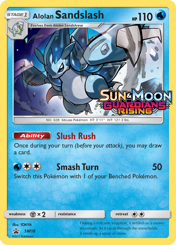 Alolan Sandslash (SM18) (Prerelease Promo) [Sun & Moon: Black Star Promos] For Discount